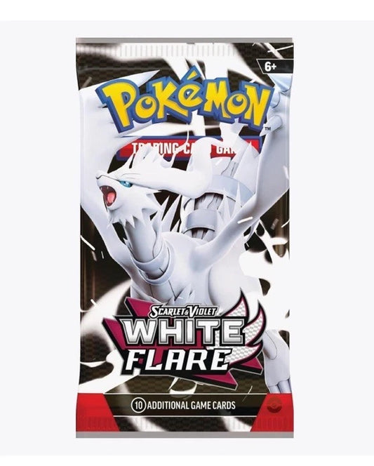 Pokemon White Flare Booster Pack TCG Factory Sealed New Scarlet And Violet
